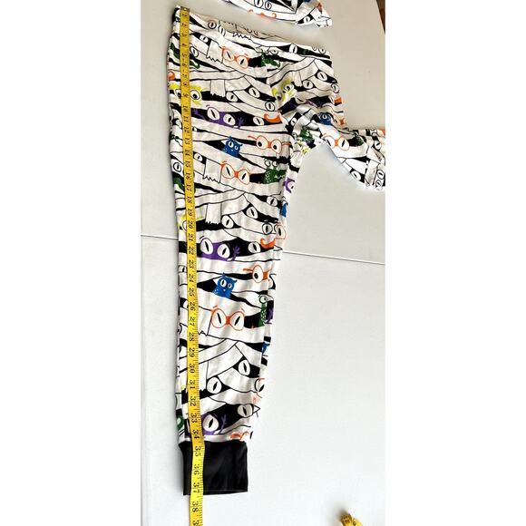 Hyde & Eek Pajama Set Women Large Glow-in-dark Mummy Wrap Halloween Sleepwear - Picture 8 of 16